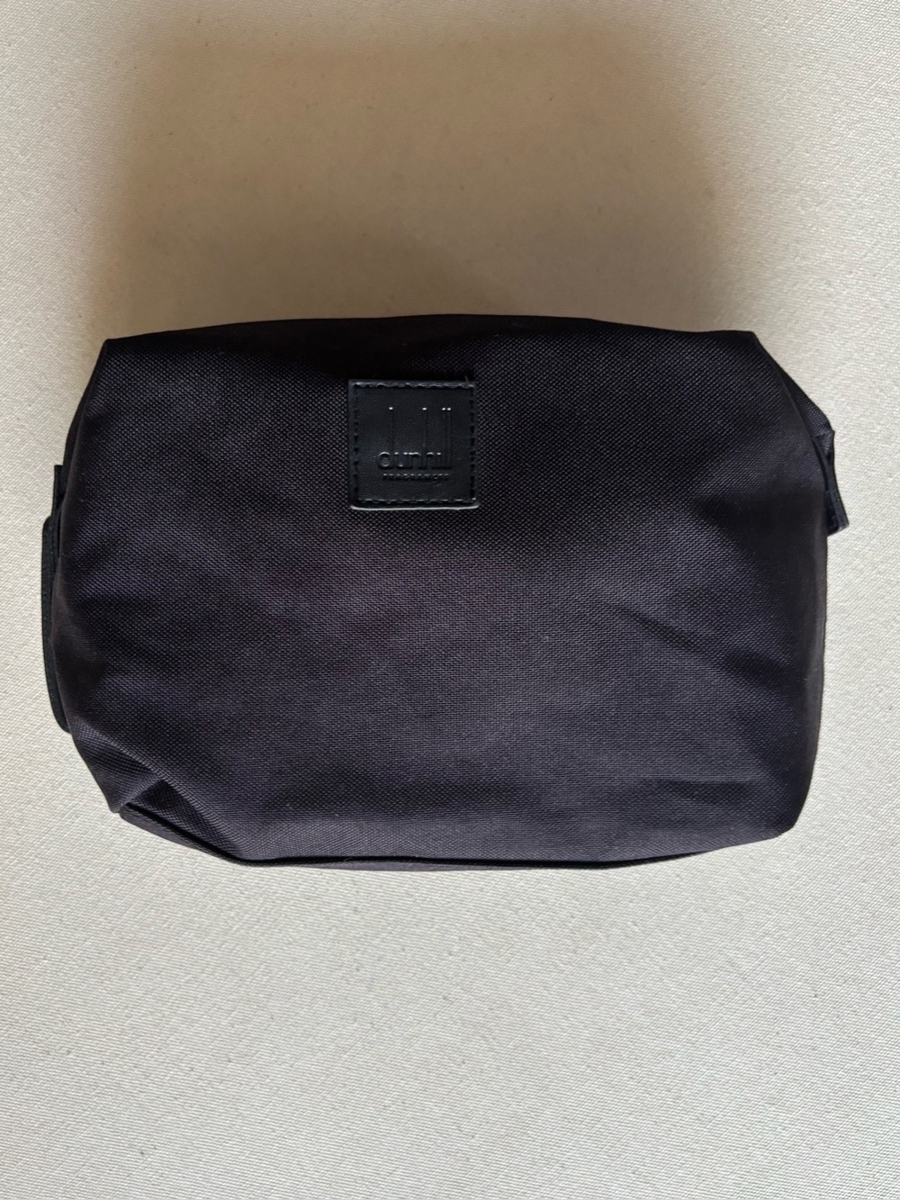 Dunhill Black Nylon Toiletry Travel Bag Dopp Kit